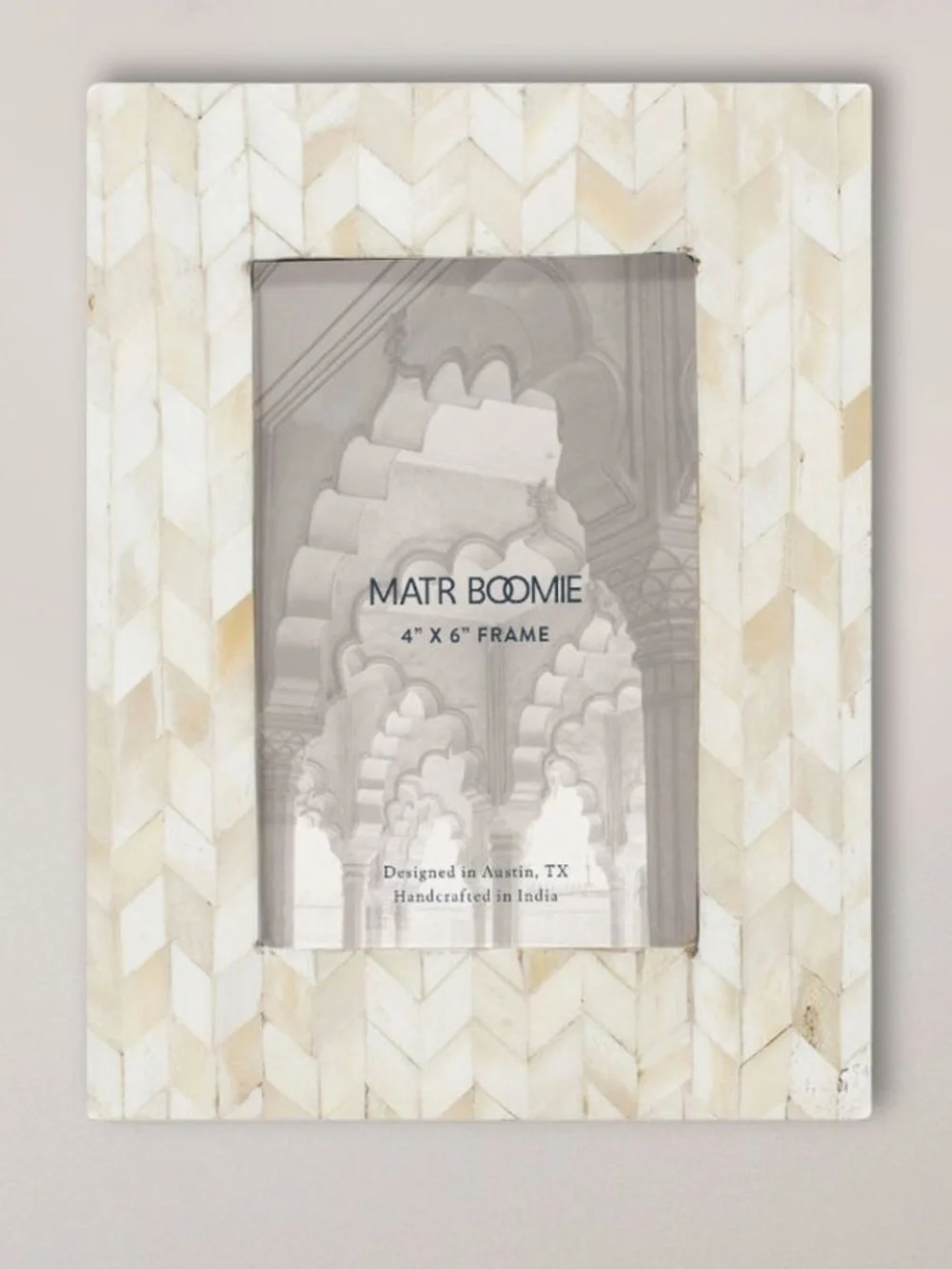 Bone Inlay 4x6 Photo Frame